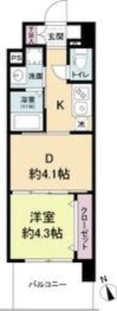 ライブガーデン江坂VIIIの物件間取画像